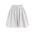Calções Largos em Chiffon para Mulher – Cintura Elástica, Estilo Coreano, Tamanhos Grandes