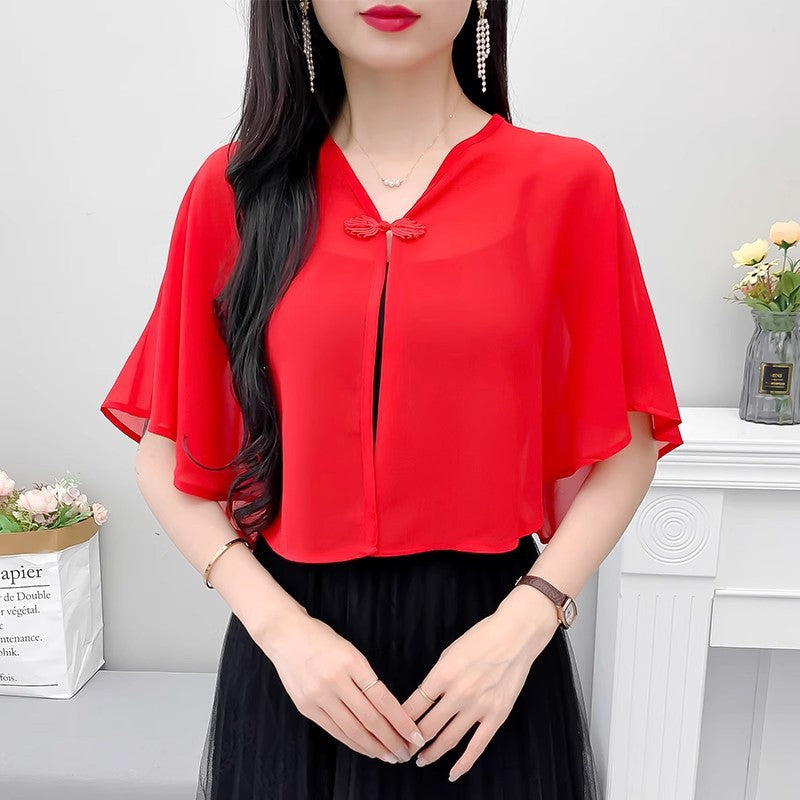 Xaile em Chiffon para Mulher – Leve, Elegante e Versátil | Primavera e Verão
