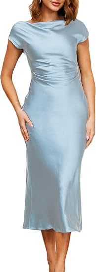 Vestido Sereia em Cetim com Ombro Único – Sexy, Elegante e Sofisticado