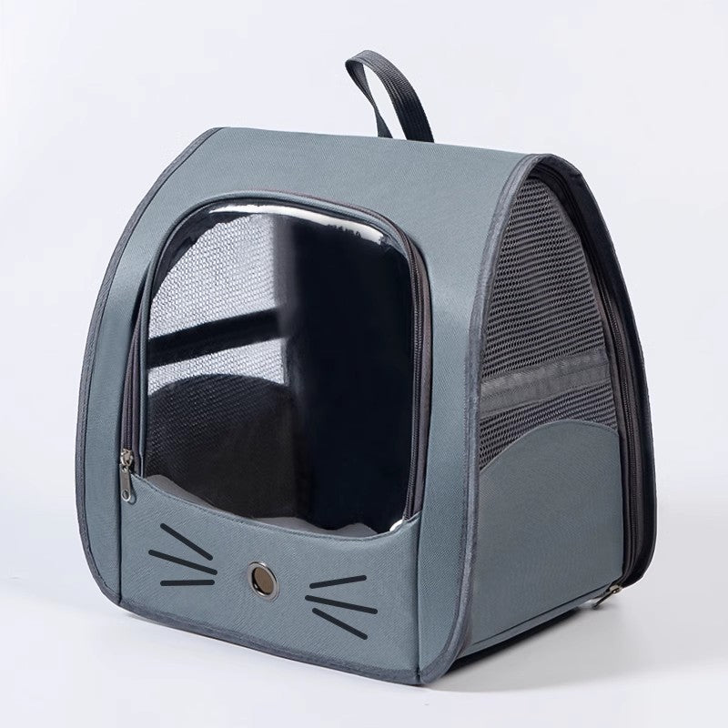 Mochila Cápsula Espacial para Gato – Transparente, Respiravel, Leve e Grande Capacidade