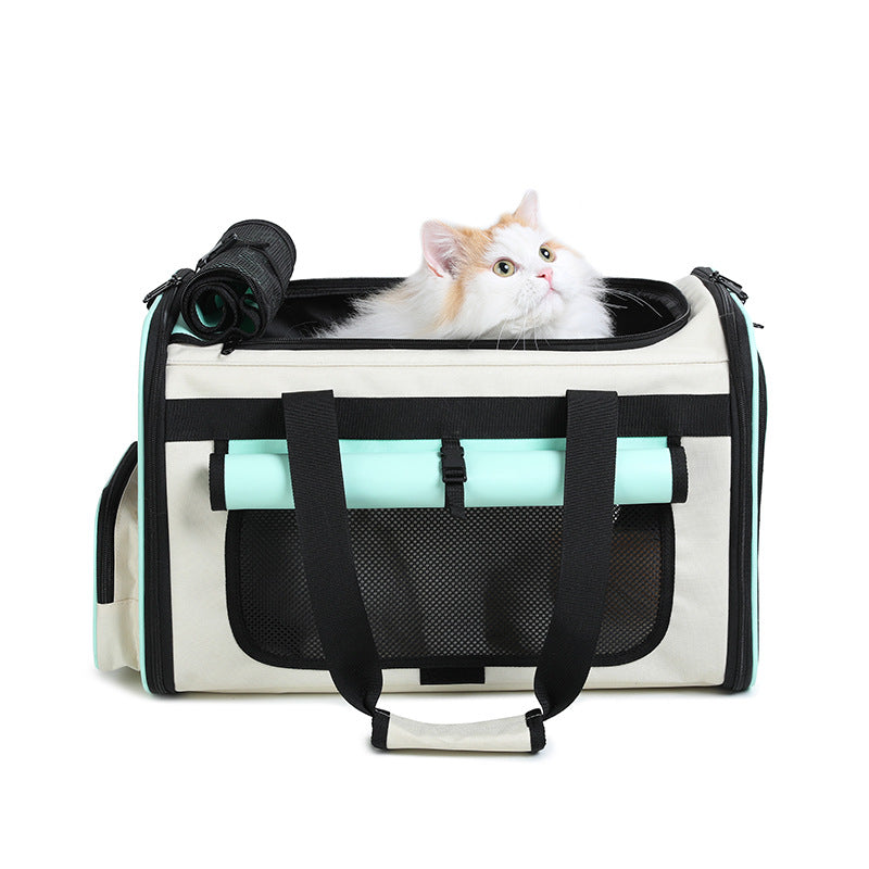 Mala Dobrável para Gato – Transportadora Respirável e Leve para Viagens e Carro