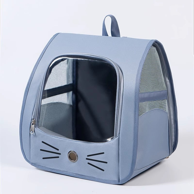 Mochila Cápsula Espacial para Gato – Transparente, Respiravel, Leve e Grande Capacidade