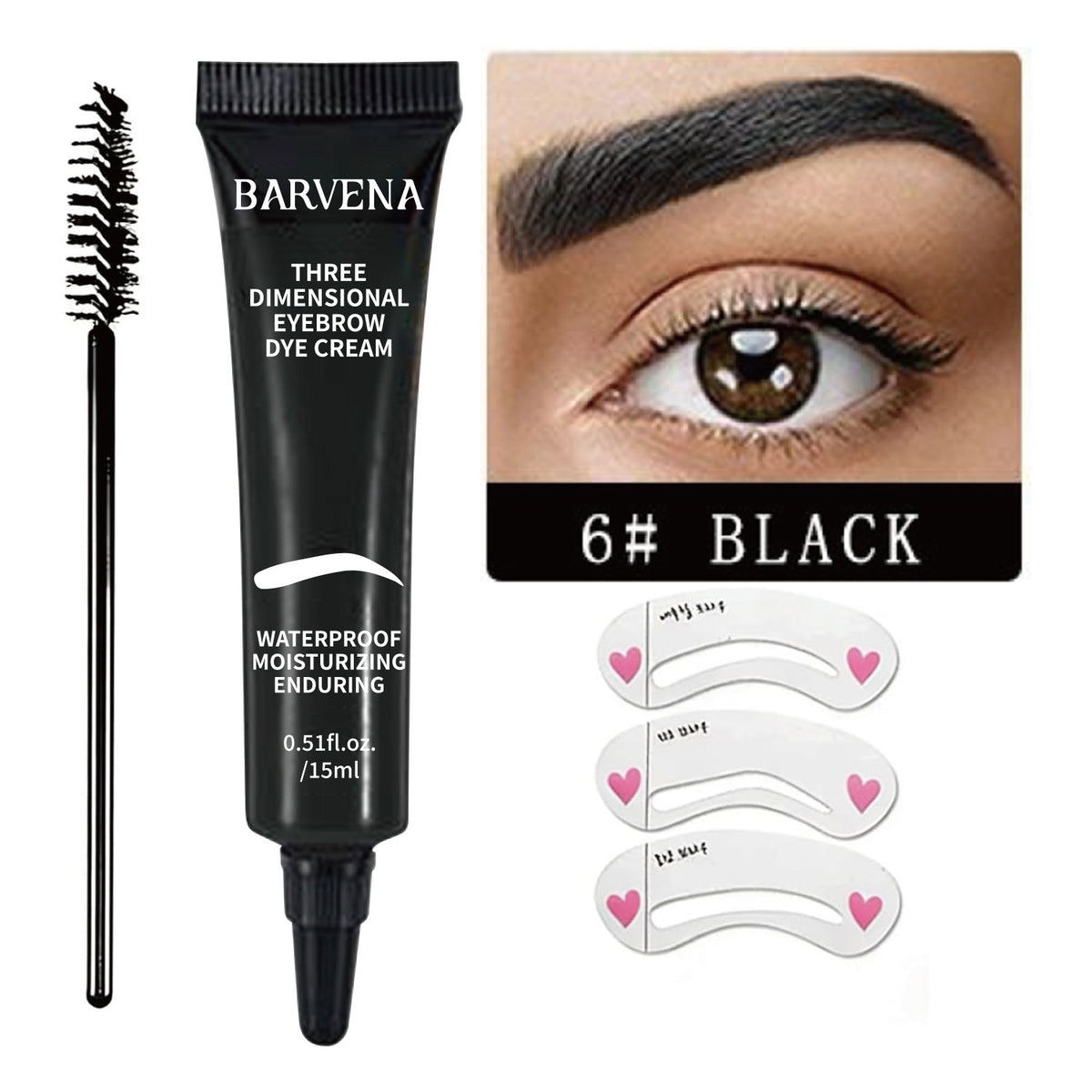 Gel de Coloração para Sobrancelhas – Longa Duração, Impermeável e Sem Borragens
