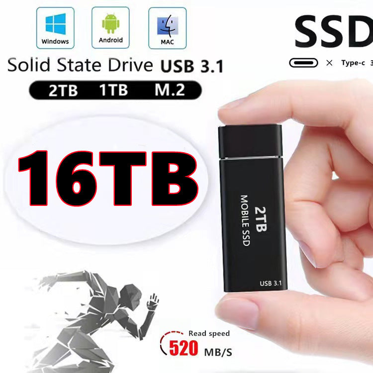 SSD Portátil de Alta Capacidade – Disco Sólido Móvel 1TB com Entrega Rápida