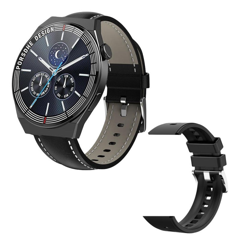 Smartwatch Desportivo Estilo Porsche GT3/8/C4P – NFC, Chamadas Bluetooth, Freq. Cardíaca e Pressão Arterial