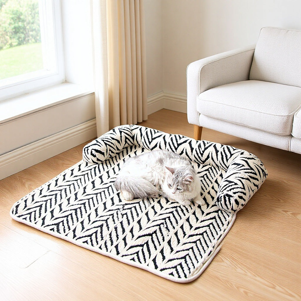 Tapete Antiarranhões para Animais de Estimação – Cama de Cão em Peluche Espesso Antiderrapante para Sofá
