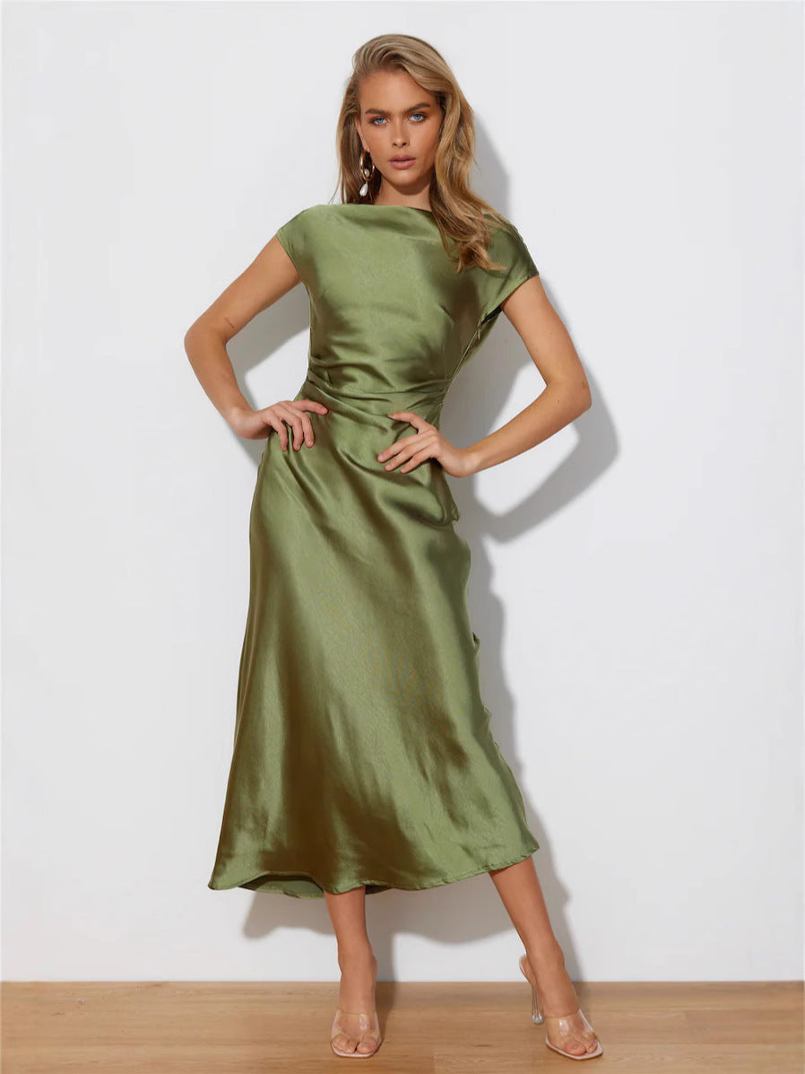 Vestido Sereia em Cetim com Ombro Único – Sexy, Elegante e Sofisticado