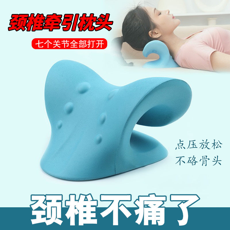 Almofada de Massagem Cervical Tipo C – Alívio de Dores no Pescoço e Ombros