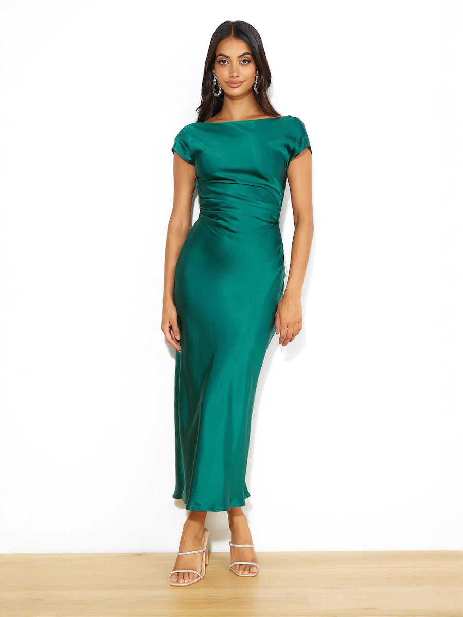 Vestido Sereia em Cetim com Ombro Único – Sexy, Elegante e Sofisticado