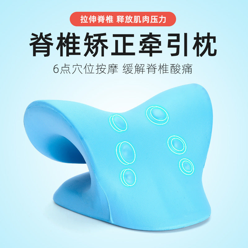 Almofada de Massagem Cervical Tipo C – Alívio de Dores no Pescoço e Ombros
