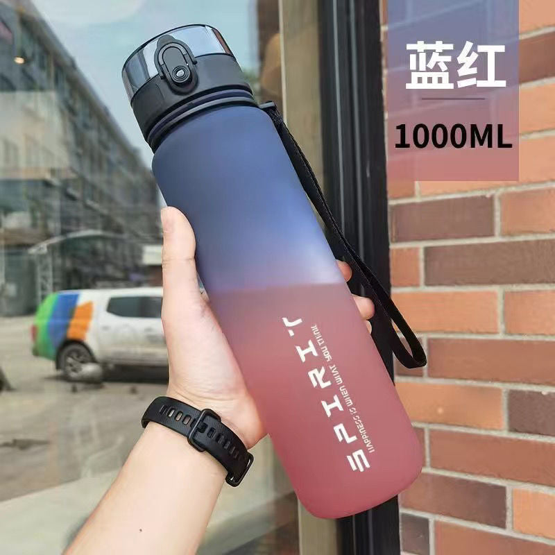 Garrafa de Água Desportiva de Grande Capacidade – Resistênte ao Calor, Portátil e Colorida