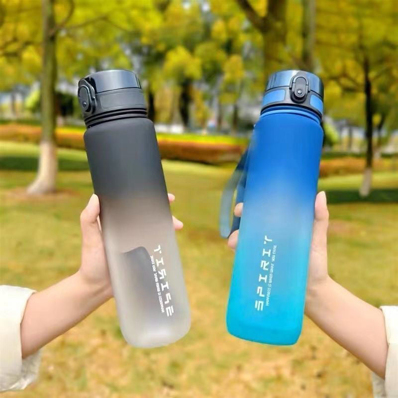 Garrafa de Água Desportiva de Grande Capacidade – Resistênte ao Calor, Portátil e Colorida