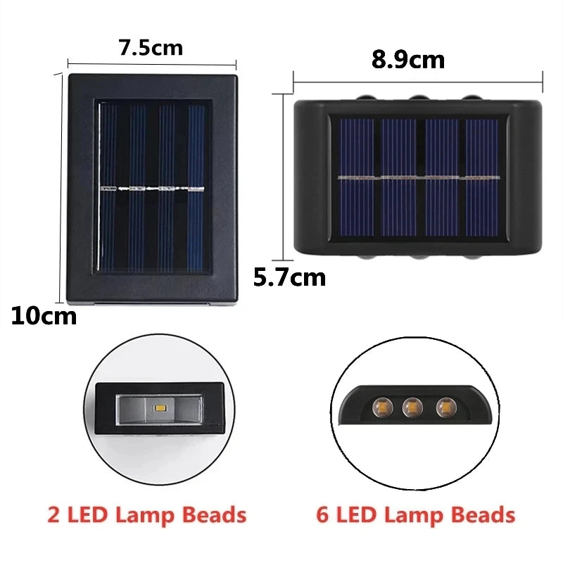 Candeeiro Solar LED para Exterior – Sensor de Luz, Impermeável, Decorativo para Jardim e Parede