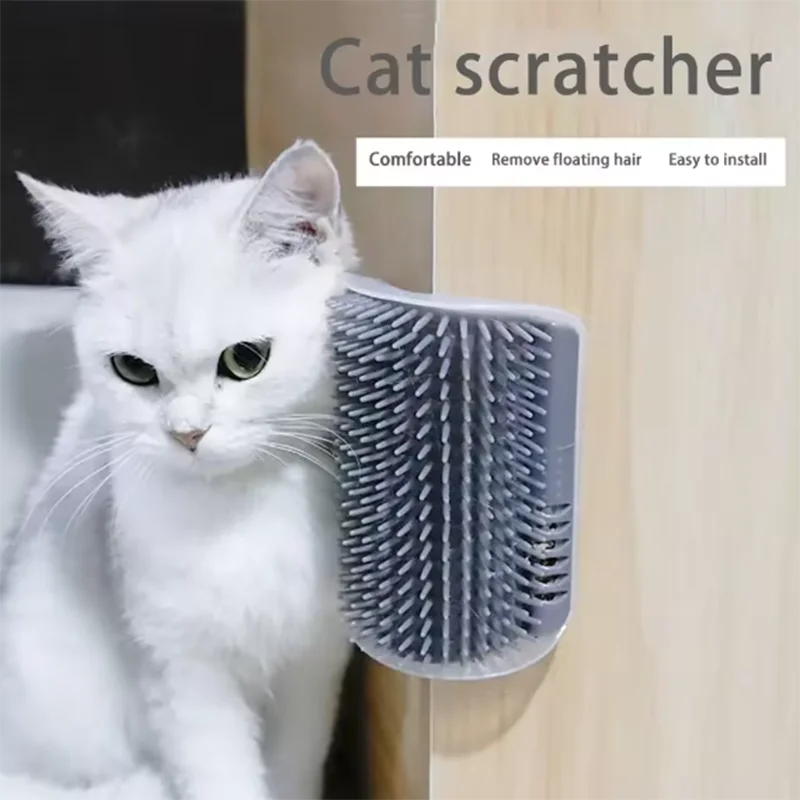 Escova de Canto para Gatos – Massajador e Pente de Limpeza