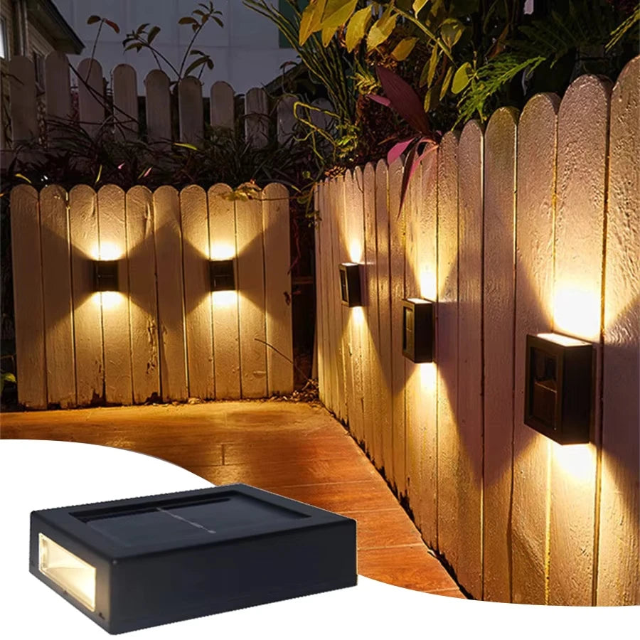 Candeeiro Solar LED para Exterior – Sensor de Luz, Impermeável, Decorativo para Jardim e Parede