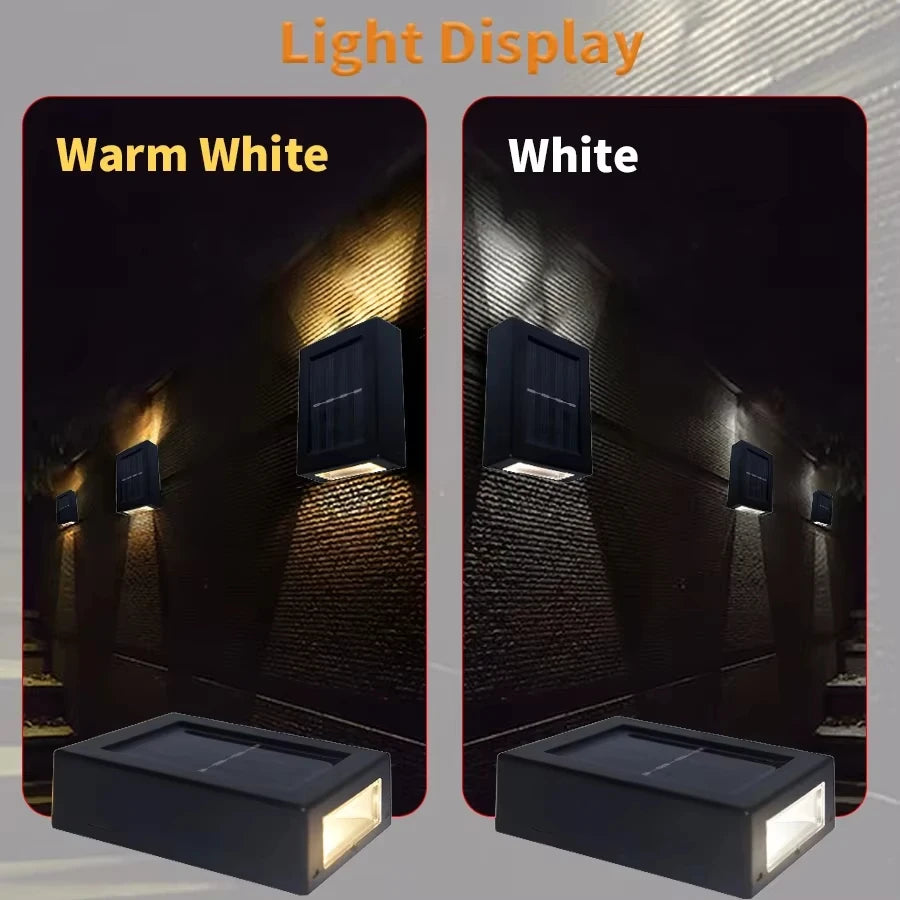 Candeeiro Solar LED para Exterior – Sensor de Luz, Impermeável, Decorativo para Jardim e Parede