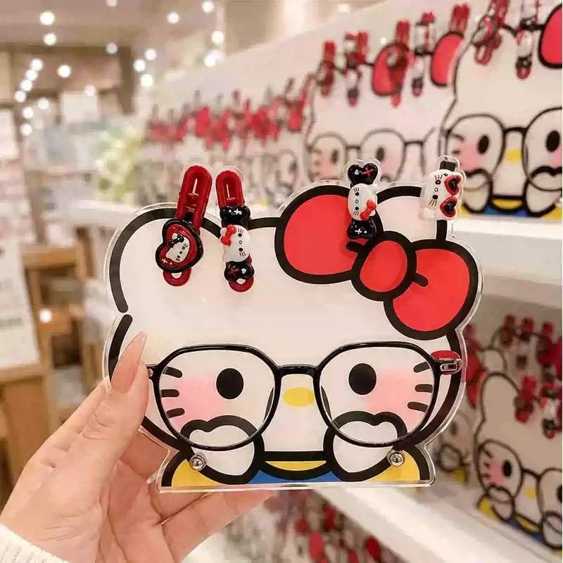 Suporte para Óculos Hello Kitty – Organizador de Secretária Kawaii