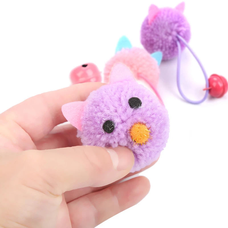 Brinquedo Interativo para Gato – Rato de Pelúcia com Sino