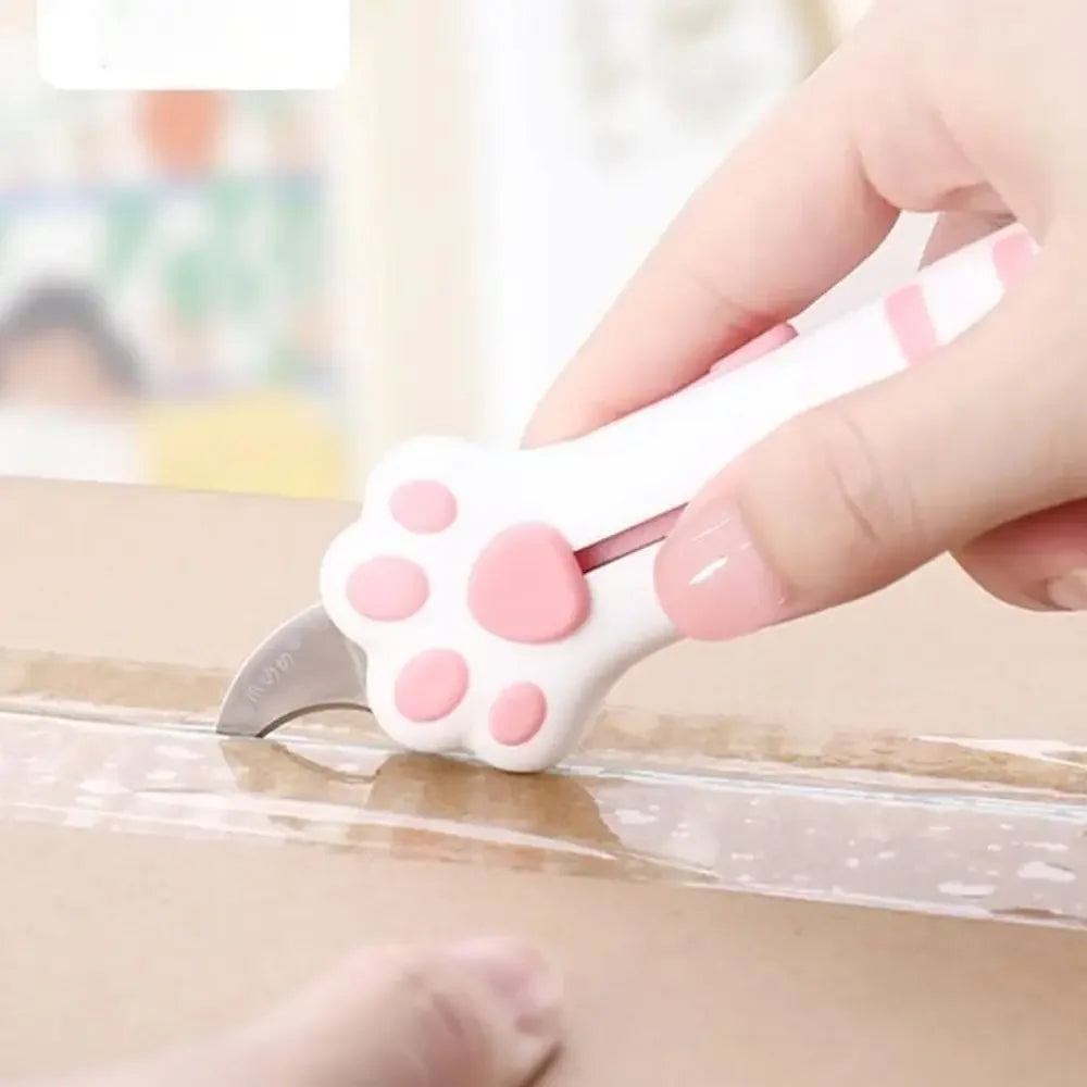 Corta-papel em Forma de Pata de Gato – Mini Faca Utilitária Portátil