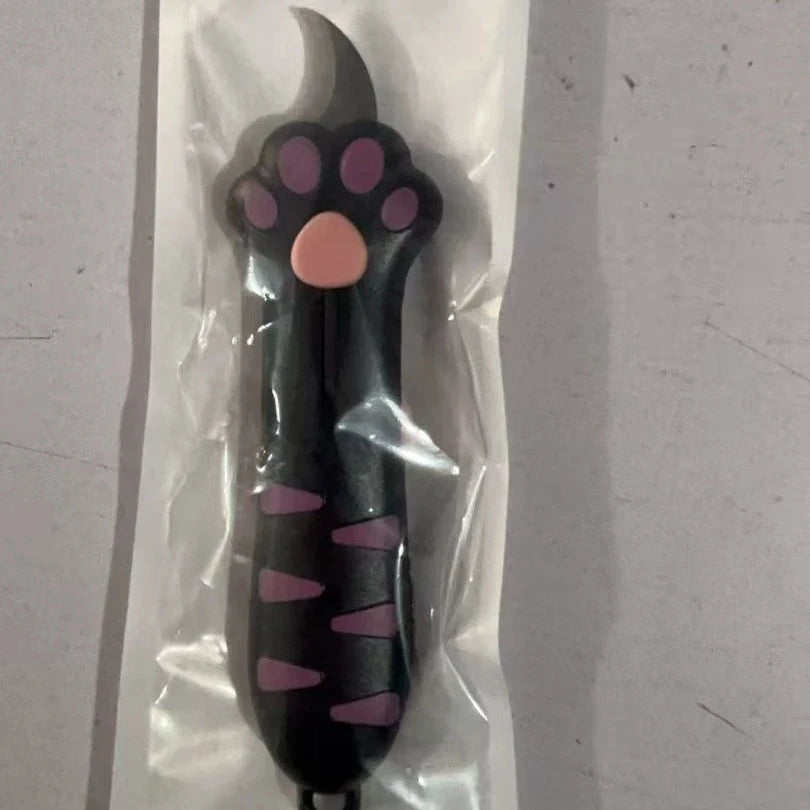 Corta-papel em Forma de Pata de Gato – Mini Faca Utilitária Portátil