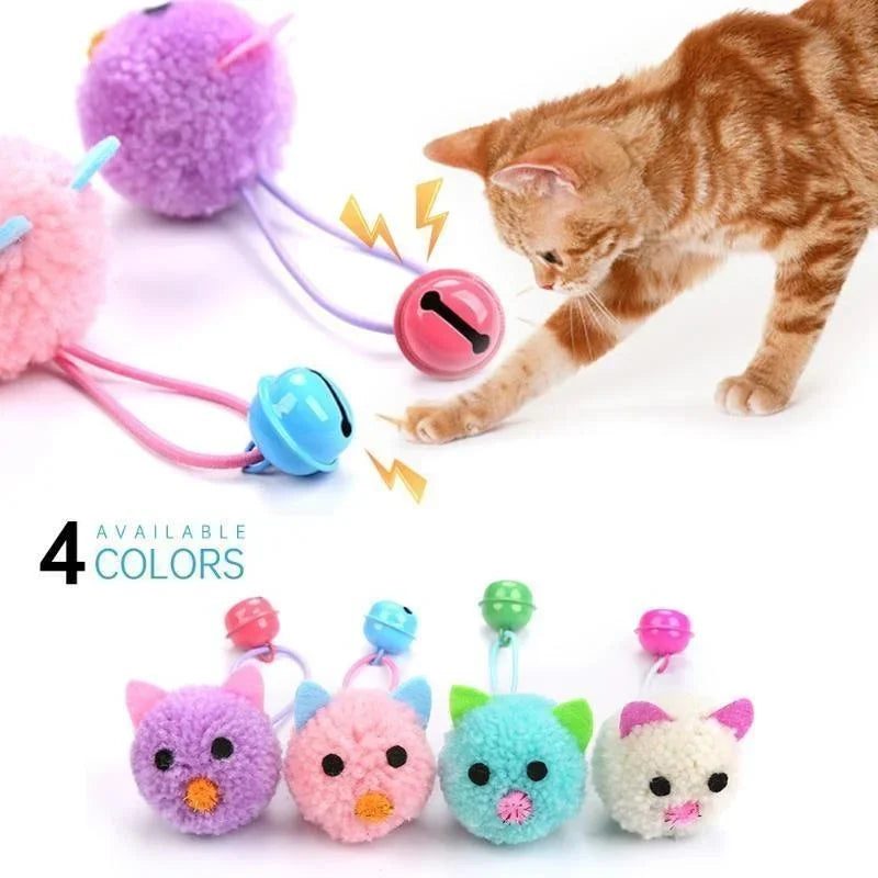 Brinquedo Interativo para Gato – Rato de Pelúcia com Sino