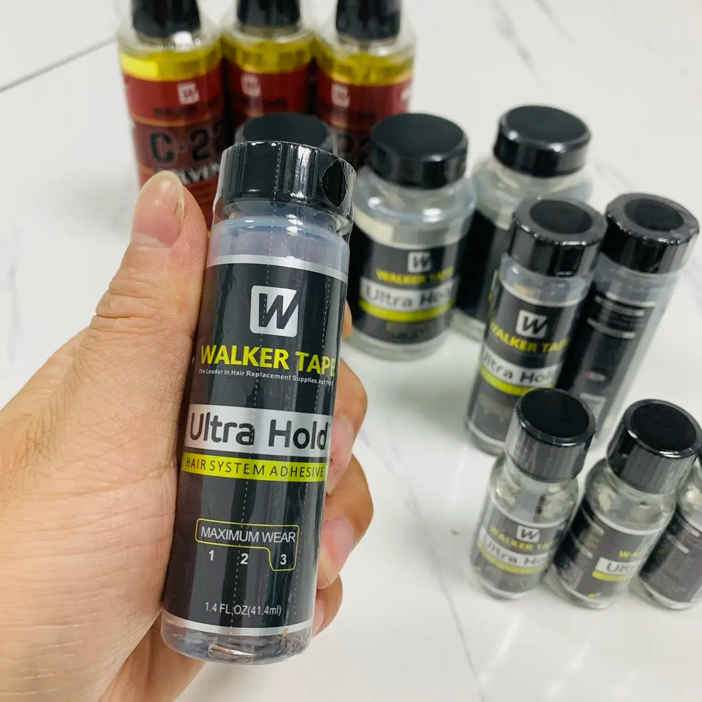Cola Adesiva para Peruca de Renda – Fixador Transparente e Resistente à Água com Pincel Aplicador