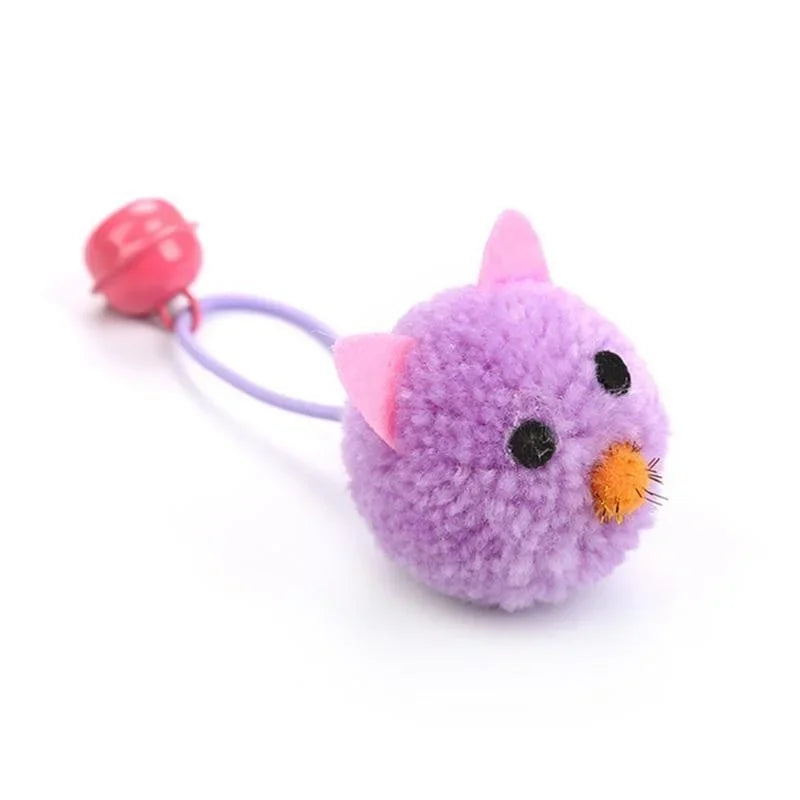 Brinquedo Interativo para Gato – Rato de Pelúcia com Sino