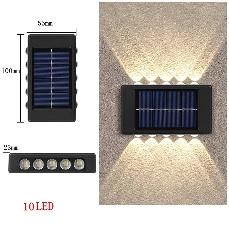 Candeeiro Solar LED para Exterior – Sensor de Luz, Impermeável, Decorativo para Jardim e Parede