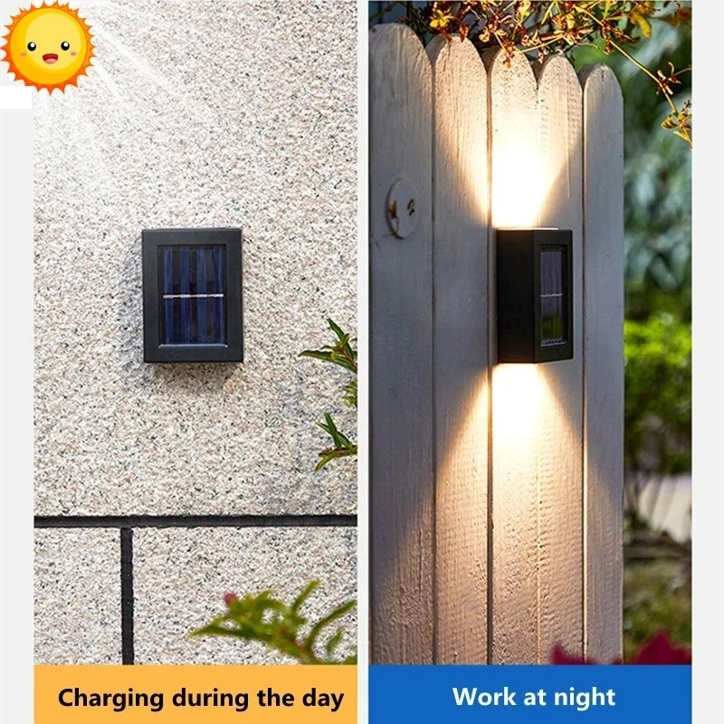 Candeeiro Solar LED para Exterior – Sensor de Luz, Impermeável, Decorativo para Jardim e Parede