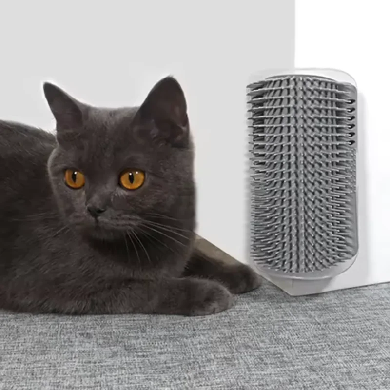 Escova de Canto para Gatos – Massajador e Pente de Limpeza