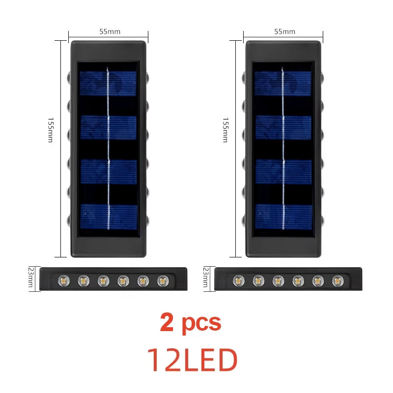 Candeeiro Solar LED para Exterior – Sensor de Luz, Impermeável, Decorativo para Jardim e Parede