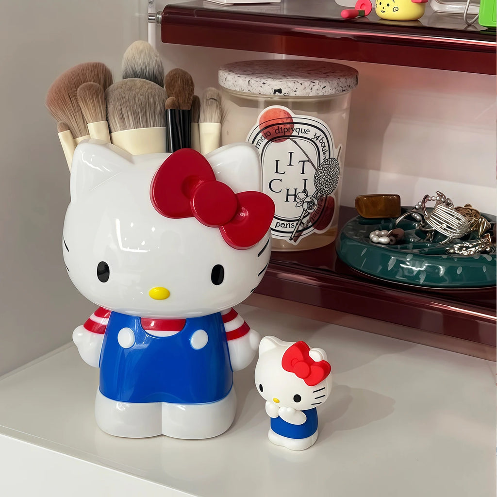 Porta-pincéis e Canetas Hello Kitty – Organizador de Secretária Kawaii