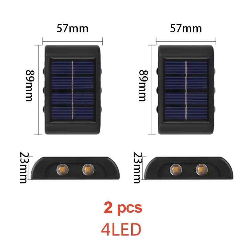Candeeiro Solar LED para Exterior – Sensor de Luz, Impermeável, Decorativo para Jardim e Parede