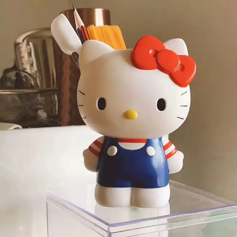 Porta-pincéis e Canetas Hello Kitty – Organizador de Secretária Kawaii