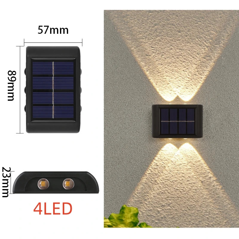 Candeeiro Solar LED para Exterior – Sensor de Luz, Impermeável, Decorativo para Jardim e Parede