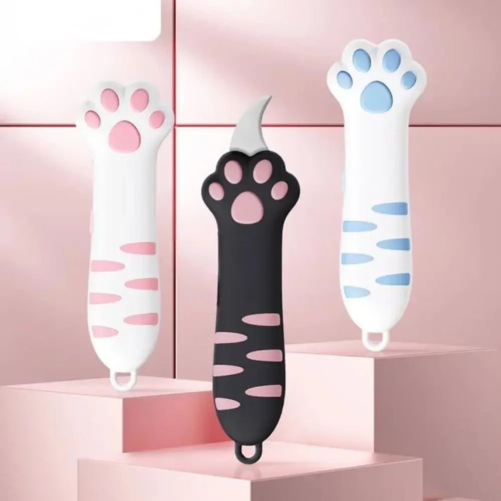 Corta-papel em Forma de Pata de Gato – Mini Faca Utilitária Portátil