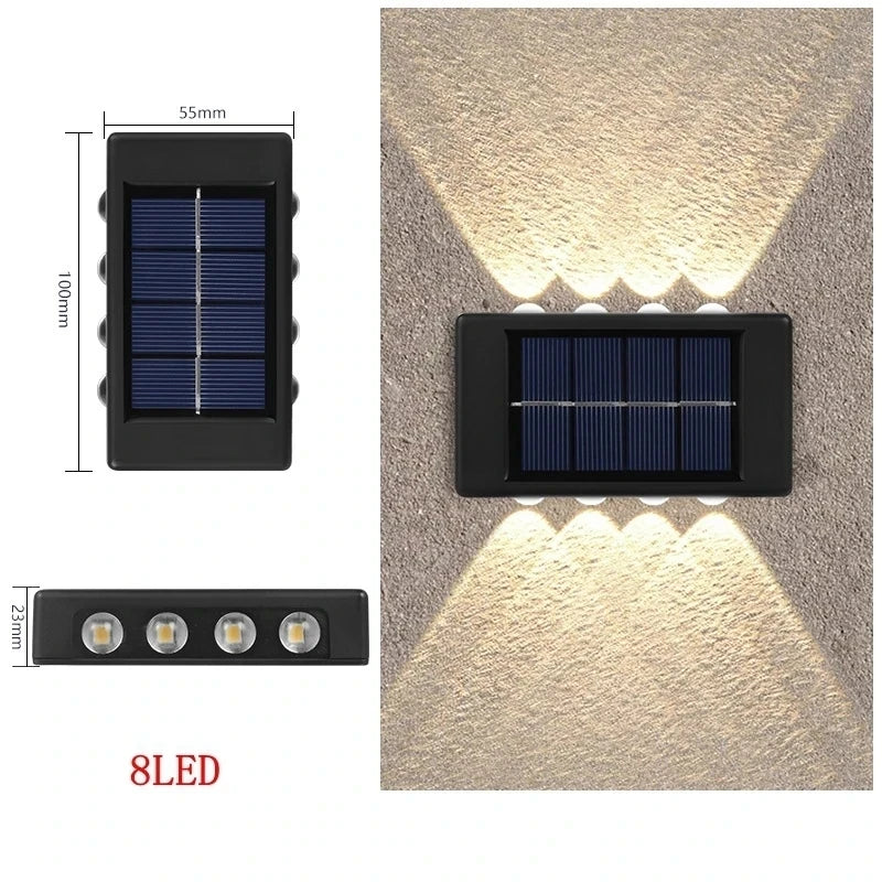 Candeeiro Solar LED para Exterior – Sensor de Luz, Impermeável, Decorativo para Jardim e Parede